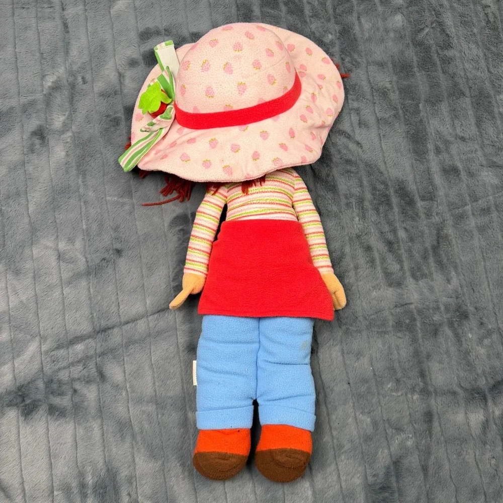 Strawberry Shortcake Plush Rag Doll Kids Pink Blue 2003 Y2K Vintage Style